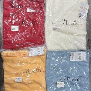 Simply Noelle Cozy Sweater Collection - Red, Cream, Yellow, Blue EACH